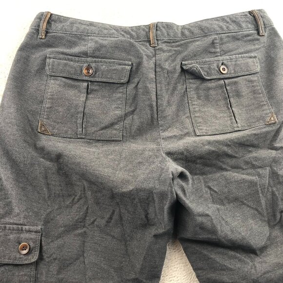 Vintage Eddie Bauer Womens Cargo Pants Size 10 Gray Stretch Tapered Leg Outdoors - Picture 11 of 16